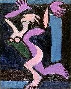 Ernst Ludwig Kirchner Dancing female nude, Gret Palucca oil painting reproduction